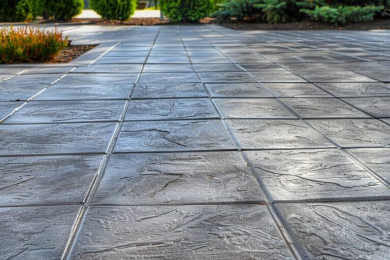 An Outdoor Stamped Concrete